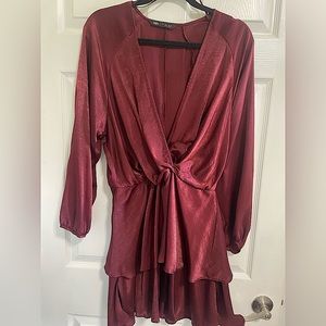 Zara red dress